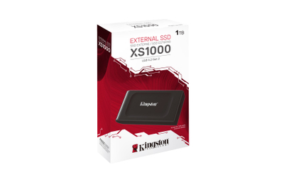 SSD i jashtëm Kingston XS1000, 1TB, USB-C 3.2, deri 1050MB/s, i zi