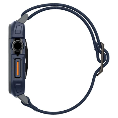 Rrip ore Apple Watch Spigen Lite Fit Pro, Series 10 46mm, TPU poliester, blu navy