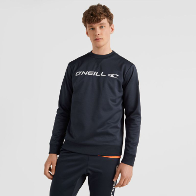 Bluza O'Neill Rutile Crew Fleece M 92800590286, poliester i ricikluar, me mëngë të gjata, e zezë