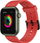 Rrip dore Hurtel Watch Strap Y për Apple Watch 41 40 38mm, TPU, i kuq