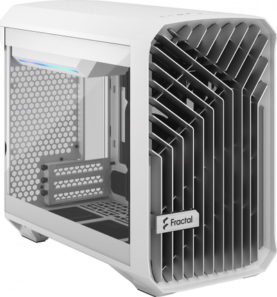 Kasë Fractal Design Torrent Nano, e bardhë TG Clear Tint, Micro Tower