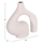 Dekor tavoline qeramike Isil 29x11x29Hcm (HM4597.01), bardhë