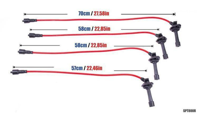 Set kabllosh ndezjeje PowerTEC Sport, Subaru Impreza STi EJ20 97-00, silikoni Kevlar, blu