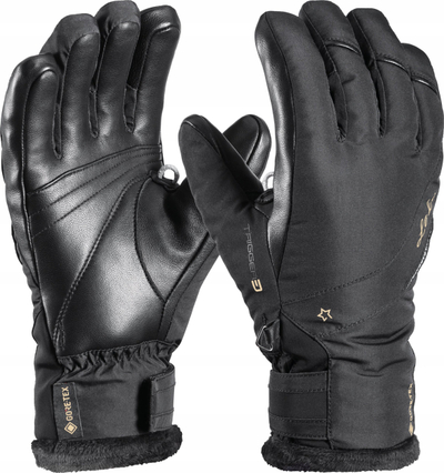 Dorëza skish Leki Alpino Snowbird 3D Goretex, për gra, të zeza
