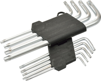 Сет клучеви TORX GEKO, 9 парчиња, T10 T50, 190mm