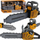 Играчка моторна пила Power Tools Conquering, пластична, за деца, жолто сива