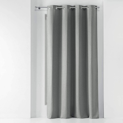 Perde me unaza Solena Chambray, 140 x 260 cm, gri