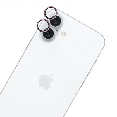 Mаса за заштита на камера 3MK Hardy Lens Protection Pro, за Apple iPhone 16 16 Plus, стакло 9H, розова