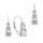 Perde dritareje Chicology Cellular, pa litar, 19" x 48", krem