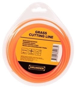 Fije trimeri Grunder SQUARE 3.0 x 15 m, 3 mm, portokalli