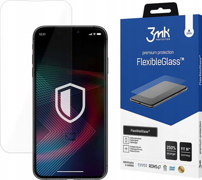 Xham mbrojtës 3mk NeoGlass për iPhone 15 Pro, 0.3mm, i fortë 8H, i zi