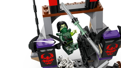 Set lodrash LEGO NINJAGO Dragonian Storm Village, arenë beteje, 6 minifigura, shumëngjyrësh