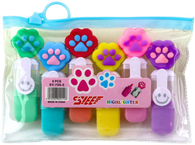 Set mini markerash me putër, 6 copa, 8 cm, shumëngjyrësh