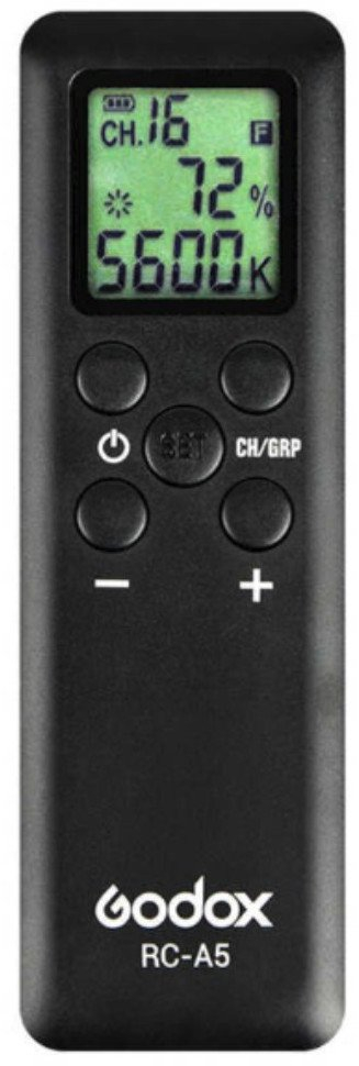 Telekomandë Godox RC A5 RC A6 për dritat LED video Godox, e zezë