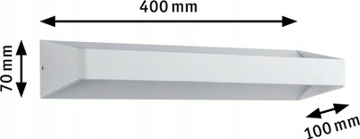 Aplikë muri Paulmann LED Luminaire Bar, dritë e ngrohtë, e bardhë