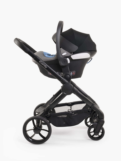 Karrocë bebe iCandy Peach 7 Truffle, 2 në 1, komplet aksesorësh, gri