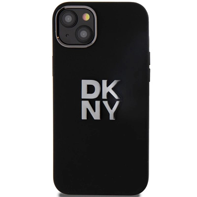 Kapak telefoni DKNY DKHCP15MSMCBSK për iPhone 15 Plus 14 Plus 6.7", hardcase me silikon të lëngshëm, i zi