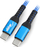 Kabllo USB Akyga AK-USB-37, USB-C në USB-C, 1m, 100W, blu