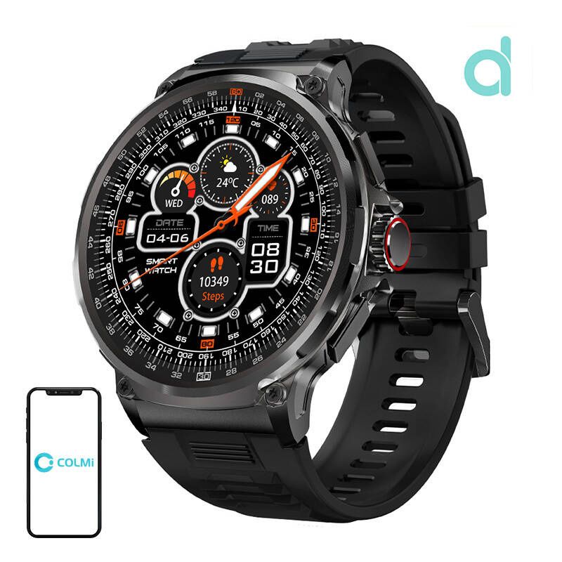 Set 2 ora inteligjente Colmi V69, Bluetooth 5.2, IP68, e zezë