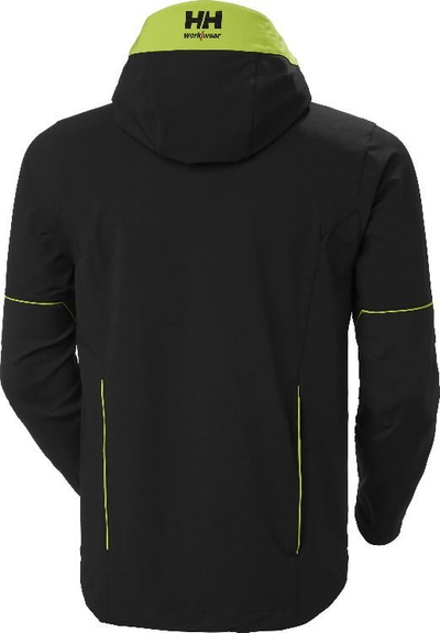 Xhaketë pune Helly Hansen Magni Evo, material 4-way stretch, me kapuç që hiqet, e zezë, M