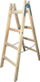Shkallë druri Awtools 2x4 shkallë, kapacitet 150kg, dru pishe natyrale