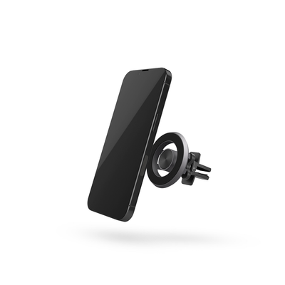 Mbajtësja për telefon Epico, MagSafe, për ventilim, gri e errët