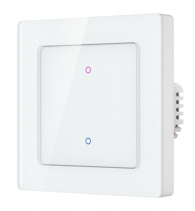 Çelës drite Avatto TS20 EU W2, WiFi, me prekje, dy kanale, i bardhë
