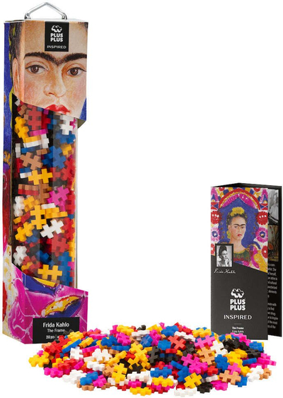 Lodër ndërtuese Plus Plus Inspired Frida Kahlo, 350 pjesë, shumëngjyrëshe