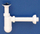 Sifon Sanit DN32 (3100100), 5/4", i bardhë