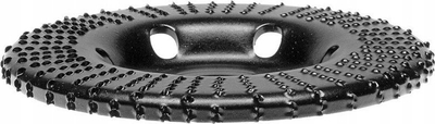 Disk rrafshues TURBO Rasp-B T-85, 120mm, për mulli këndi, i zi