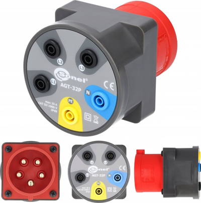 Tregues tensioni AC Sonel VT-3 WMPLVT3, jo-kontakt, IP67, portokalli