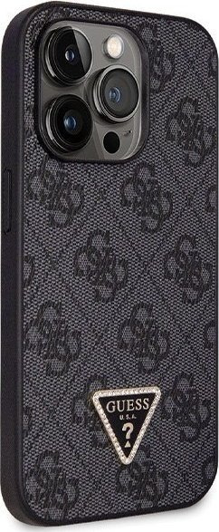 Mbulesë telefoni Guess GUHCP14LP4TDSCPK për iPhone 14 Pro, hardcase, me rrip crossbody, e zezë