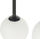 Llambë varese LED SHANNON, metal, me 3 boçe, e zezë