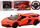 Makina lodër me telekomandë RC Sports Car 1:12, dritë edhe zë, portokalli