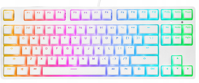 Tastierë mekanike Rampage KB-R136 Ghost, Type C, RGB, e bardhë