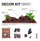 Set për dekor akuariumi WIO Crikey River Kit, 20 kg, substrat dhe gurë, ngjyrë okër