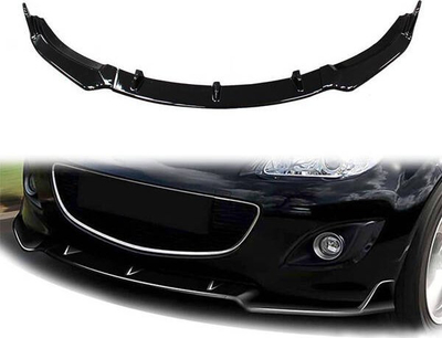 Splitter paragolpi Mazda MX-5 Front, ABS, me shkëlqim, i zi