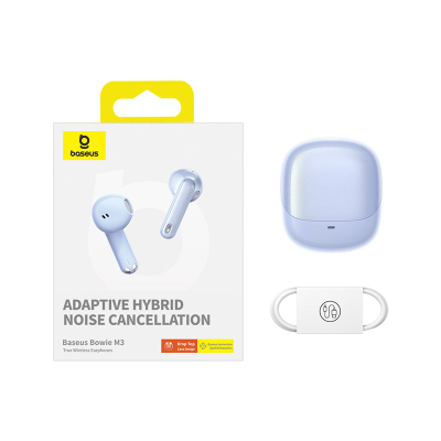 Безжични слушалки Baseus Bowie M3, Bluetooth, Galaxy Blue