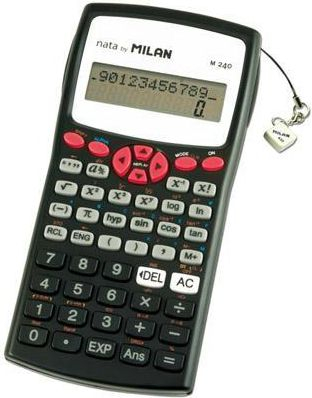 Kalkulator shkencor Milan 240 funksione, ekran LCD, i kuq