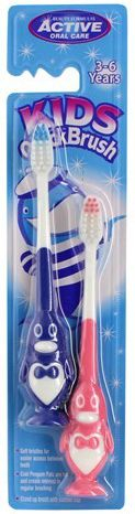Furçë dhëmbësh për kalamaj Active Oral Care Kids Quick, 3-6 vjeç, 2 copë