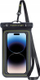Këllëf uji për telefon Mobile Origin Waterproof Floating Case 6.5", IPX8, i zi me jeshile