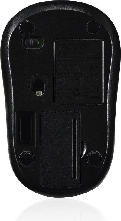 Глушец Rapoo M10PLUS, wireless, USB, црна