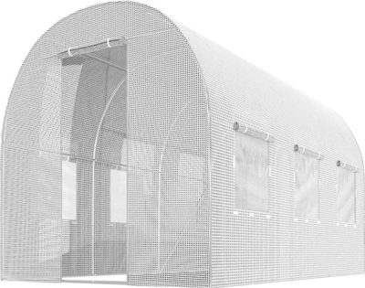 Заштитна фолија за тунел за градина Plonos, 2 x 3.5 m 7 m², PE 140 g/m², бела