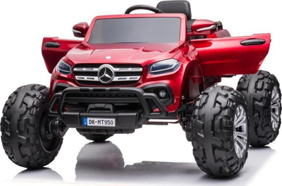 Makina elektrike për kalamaj Mercedes DK-MT950 4x4, me bateri, e kuqe me shkëlqim