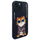 Maskë telefoni Audi Nimmy Case iPhone 15 6.1", Glasses Cool Cat, e zezë