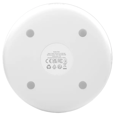Llambë nate Proove Alien, 5W, me karikim wireless, e bardhë