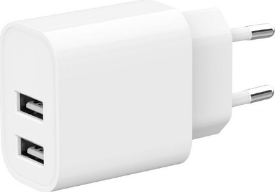 Adapter karikimi Gembird, 12W, 2.4A, 2x USB, i bardhë