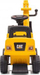 Lodër ekskavator ride-on Milly Mally Cat Digger, me timon dhe tinguj, e verdhë