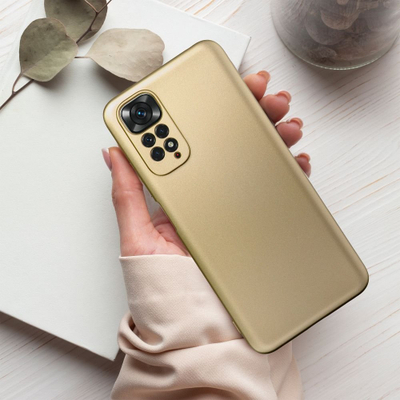 Mbrojtëse telefoni Xiaomi Redmi 10C Metallic Case, TPU, gold