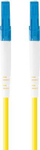 Kabllo fibër optike Lanberg SM LC UPC LC UPC, 1m, simplex, e verdhë